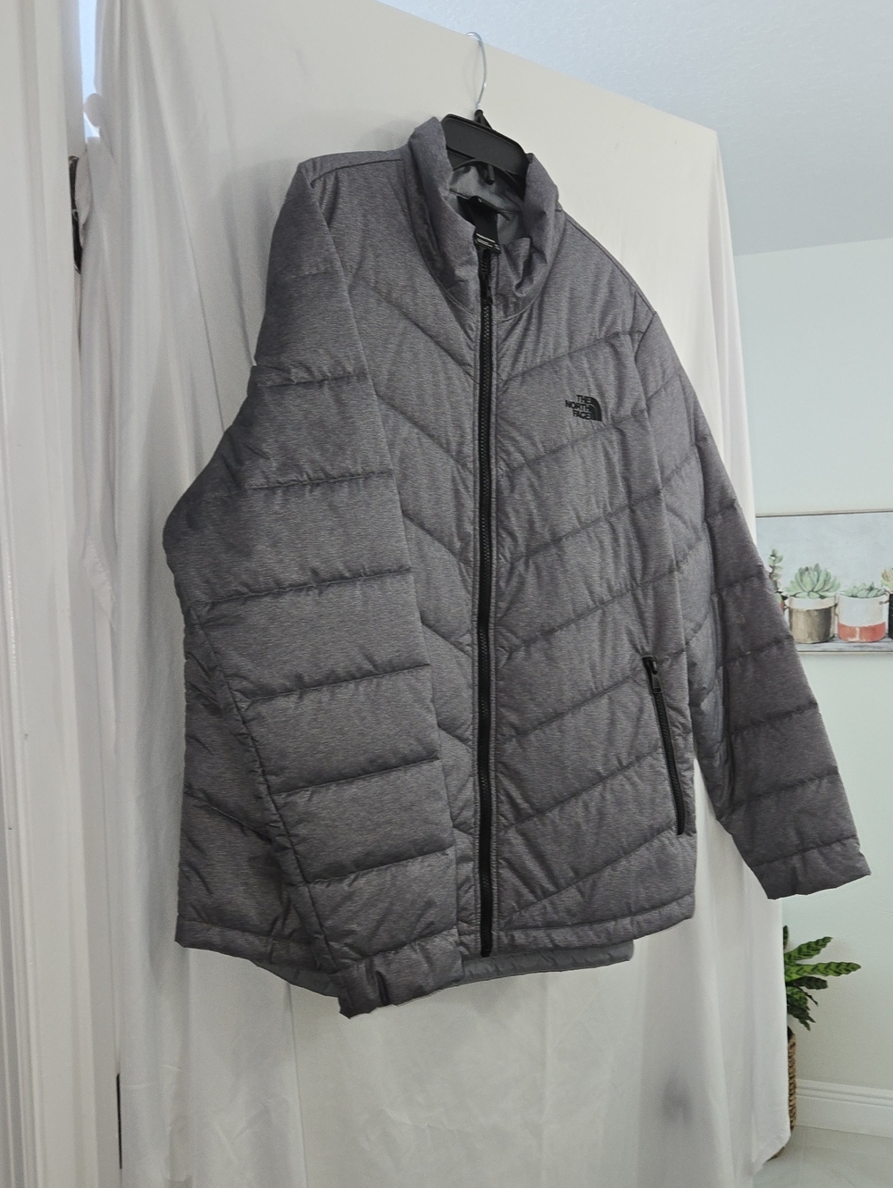 The North Face Women's Weather Gray Quilted Puffer Jacket